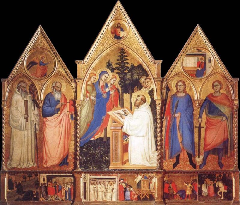 Matteo Di Pacino St.Bernard-s Vision of the Virgin with Saints